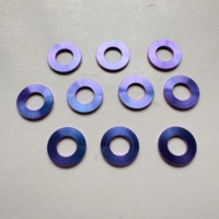 Écrous hexagonaux Torx en alliage de titane Gr.5 haute résistance bleus M12 M14 pour modification de moto (vente en gros)