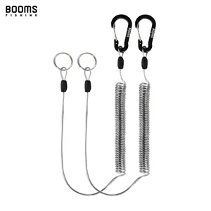 Booms Fishing T01 Coiled Lanyard for Fishing Rods and Fly Fishing Nets