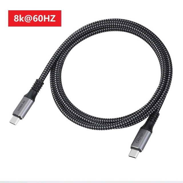 USB C 40Gbps 240w 8K@60Hz Thundbolt 3 HD Video Full Feature Function Cable USB 3.2 Gen 2 Male to Male USB4 Type C Cable