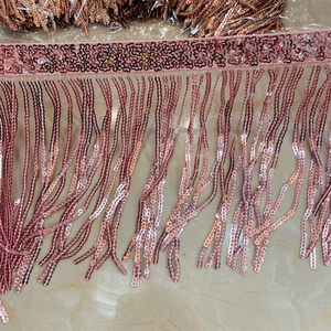 Commercio all'ingrosso paillettes nappa frange paillettes catena trim per abito da ballo latino <span class=keywords><strong>macrane</strong></span> nappa frange donne - Product Image 3