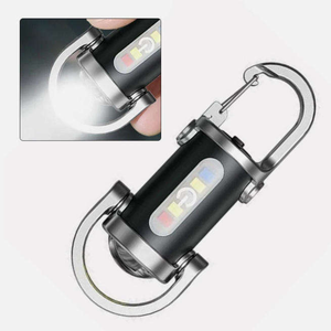 Pocket <b>Small</b> LED Keychain <b>Light</b> Rechargeable Portable Side <b>Light</b> Work <b>Light</b> Emergency Camping Hiking Handheld Mini Flashlight - Product Image 4