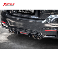 Diffuseur arrière en fibre de carbone sèche XTREME, finition brillante, kit carrosserie pour BMW F80 M3 F82 M4 2014-2020