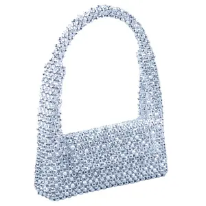 Fashion Acrylic Pearl Purses for Women Bead Clutch Handbags Beaded Bag Handmade Luxury 2023 Candy PVC Cover 5-7 Days 460 CN;GUA