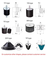 Supports anti-vibrations M6 M8 M10 M12, tampons en caoutchouc moulé, service de découpe et de moulage