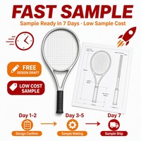 Raqueta de Tenis de Aluminio Personalizada OEM 688 689, Raqueta de Entrenamiento para Adultos, Muestra Gratis, Entrega Rápida