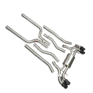76 MM High-Performance 304 Stainless Steel Catback Muffler Exhaust Pipe for BMW M5 F90 4.4T S63B44B Factory Wholesale Price - Product Image 4