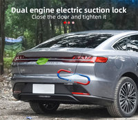 Lève-hayon électrique arrière avec fermeture douce, en fibre de carbone polie de luxe AKM NB-TAIL LADDER pour BYD SONG PRO & Yuan