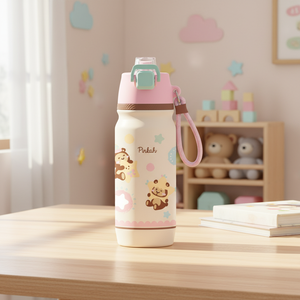 PINKAH Nouvelle Arrivée Bouteille d'eau isotherme en acier inoxydable de qualité supérieure de 25 oz avec couvercle à double ouverture 2-en-1 et fonction de pulvérisation - Product Image 1