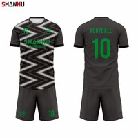 ODM Fußball-T-Shirt & Shorts Set Schnelltrocknend Polyester für Herren Damen Kinder Sport Training Spiel Fußball Argentinien Trikot Komplett