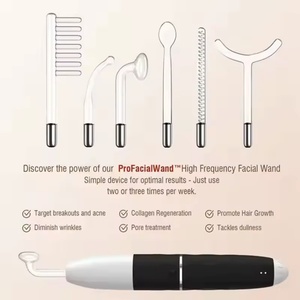 7 in 1 Handheld Rechargeable Skin Rejuvenation High Frequency Facial Wand Beauty Device Wireless Use - Product Image 3