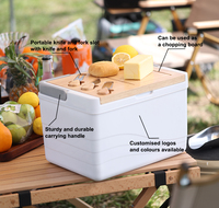 Nouveau style de boîte isotherme en plastique portable de grande capacité pour l'extérieur, vente en gros