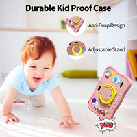 Tablette PC WiFi K7 Pro Pritom 7 pouces, 4 Go de RAM, 32 Go de ROM, pour enfants, éducative, Android 13, tactile, 7 pouces
