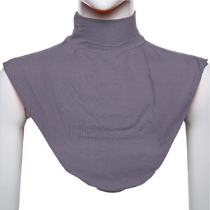 Girocollo elastico islamico musulmano Hijab completo con sciarpa Modal traspirante mantello sul petto per metà <span class=keywords><strong>Top</strong></span> da donna con colletto della camicia - Product Image 4