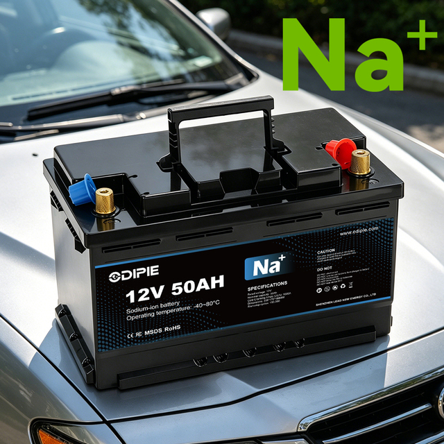 12V 50Ah Na Sodium Ion Starting Battery 900A CCA Car Start-stop Battery for Car Truck OEM Wholesale Automotive Cranking Battery