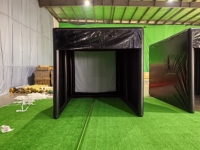 Nouvelle conception de salle de simulation de golf gonflable, cage d'entraînement au swing de golf, enceintes de simulateur de golf