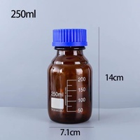 Pipette liquide, équipement d'expérimentation de laboratoire chimique, bouchon de réactif, flacon en verre avec bouchon à vis bleu, 100 ml, 250 ml, 500 ml, 1000 ml