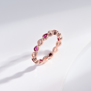 custom plata 925 <b>sterling</b> <b>silver</b> Rose Gold Plated opal <b>ring</b> Everyday <b>adjustable</b> simple wedding multi color zircon women <b>rings</b> - Product Image 4