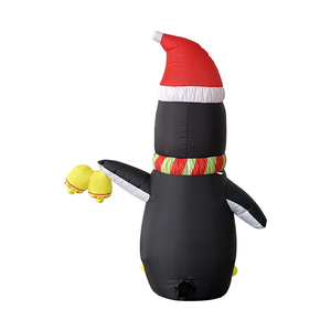 <span class=keywords><strong>Pingouin</strong></span> <span class=keywords><strong>gonflable</strong></span> de Noël de 5 pieds avec écharpe et chapeau, décorations LED gonflables, imperméables, pour jardin, pelouse, fête de Noël en extérieur - Product Image 4