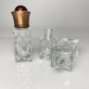 3毫升阿塔尔瓶花式高声设计八角形玻璃瓶用于阿拉伯乌德油