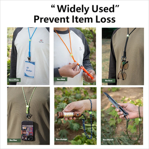 <span class=keywords><strong>Corde</strong></span> tactique d'extérieur faite à la main pour porte-clés, escalade, camping, mousqueton portable, sac d'urgence toutes saisons - Product Image 5