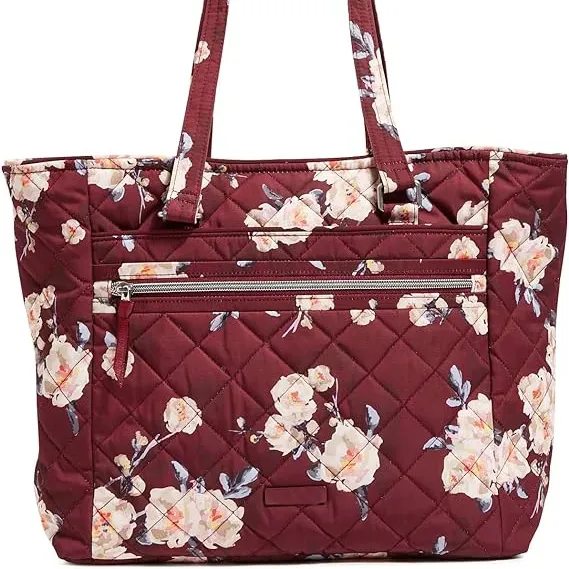 Bolso de mano de mujer con estampado de logotipo personalizado a la moda, bolso de compras de regalo con asa de viaje reutilizable