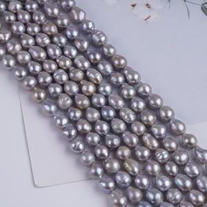 Promotion de perles d'eau douce baroques grises Edison naturelles de 7 mm pour la fabrication de colliers en gros, fourniture de chaînes - Product Image 3