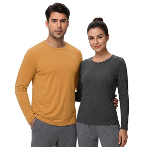Camiseta Unisex de Manga Larga con Cuello Redondo, Corte Regular, Tejido de Algodón, Estilo Casual - Product Image 5