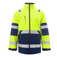 Veste de sécurité de chantier personnalisée, jaune fluorescent, réfléchissante la nuit, ignifuge, respirante, en polyester