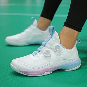 Chaussures de tennis de table de style nouveau avec fermetures rotatives, chaussures de badminton pour hommes et femmes, chaussures de sport d'extérieur, chaussures d'entraînement de tennis. - Product Image 4