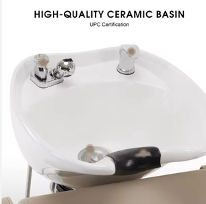 Sillón de Champú de Lujo y Confortable para Spa de Belleza y Barbería con Posición de Recostado Conveniente - Product Image 4