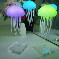 Veilleuse USB remplaçable bricolage méduse lampe contrôle intelligent du son Art décor étude café Bar