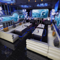 KTV Salon Bar Comptoir Meubles Nouveau Canapé Cabine Arrivée Personnalisée Discothèque Bar U/L Forme En Cuir Antique Bois Moderne BAR Ensemble