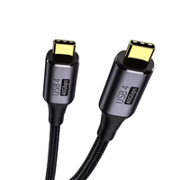 Cable USB4 Tipo C a USB-C PD 100W 5A, Carga Rápida, Salida de Video 8K 60Hz, Compatible con Thunderbolt 4/3