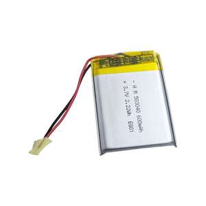 Şarj edilebilir 3.7V 600mAh prizmatik sıvı pil 503040 300 döngü ve-10-60C çalışma sıcaklığı ile - Product Image 1