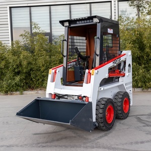 Minicargadora con motor de 25hp y cucharón, nueva y usada, tipo móvil con ruedas y orugas, con retroexcavadora frontal - Product Image 1