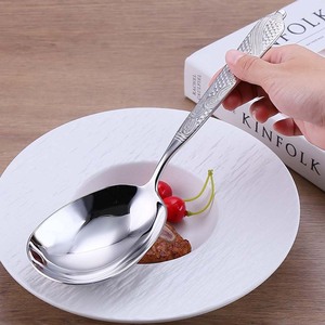 Ensemble de cuillères en acier inoxydable 304 Shiny-Jh, finition miroir, avec passoire, pour la vaisselle occidentale - Product Image 4