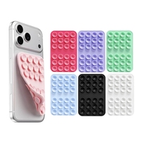 Support de téléphone à ventouse double face en silicone avec logo personnalisé, support de téléphone adhésif détachable mains libres pour selfies et vidéos