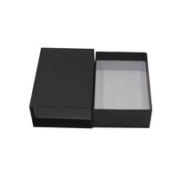 Scatole a cassetto bianche semplici con apertura laterale, stile cosmetico, per imballaggio di scatole di carta stampate per dessert, sapone e cosmetici