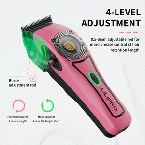LILIPRO L61 Cortadora de Pelo Profesional para Salón y Barbería con Motor de Alta Velocidad Inalámbrica y Cuchilla <span class=keywords><strong>DLC</strong></span> Cortadora de Pelo Eléctrica para Peluquero - Product Image 4