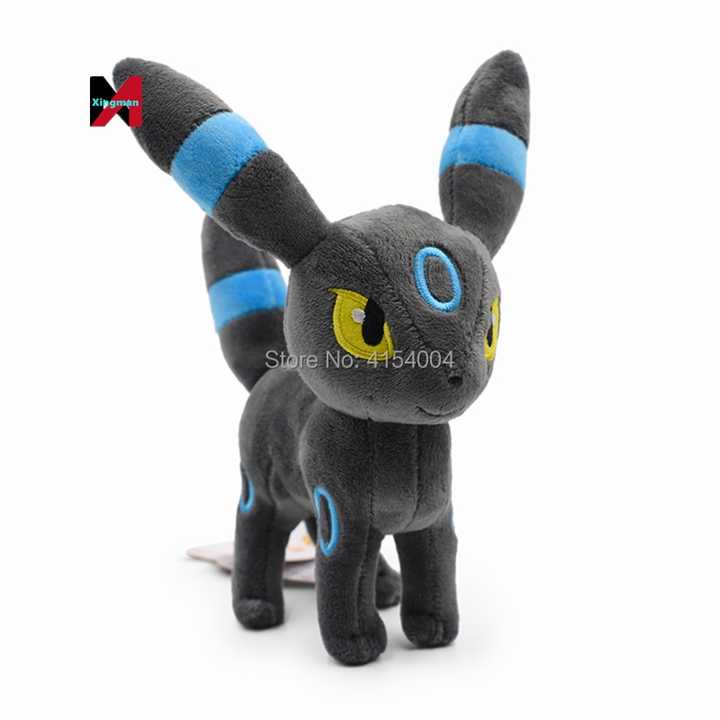 14 Style Standing Eevee Vaporeon Glaceon Umbreon Flareon Jolteon Espeon Leafeon Sylveon Animal Stuffed Plush Quality Cartoon Toy