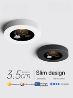Plafonnier LED Rond Ultra-Mince Anti-Éblouissement à Montage en Saillie pour Éclairage Intérieur - Vente Directe Usine