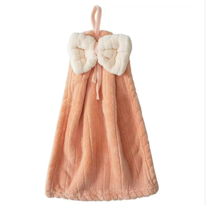 Toalla de Mano de Microfibra con Lazo de Terciopelo Coral, Paños de Limpieza Absorbentes de Secado Rápido para Baño y Cocina - Product Image 1