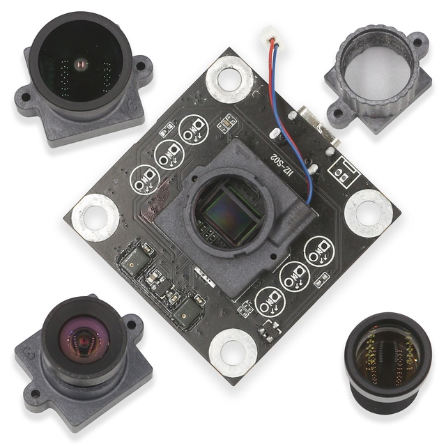 OEM HZ-S02 1.3MP 200FPS Global Shutter HDR Wide Angle Fisheye Monochrome RGB CMOS USB Type-C Industrial Camera Modules 4k