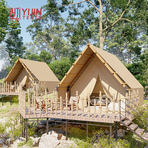 Structure en bois solide luxe glamping Safari Hotel <span class=keywords><strong>House</strong></span> tentes Glamping Resort tente à vendre - Product Image 2