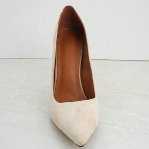 Chaussures habillées pour femmes en faux daim, talons aiguilles de 12 cm, taille 43, escarpins à bout pointu pour femmes - Product Image 2