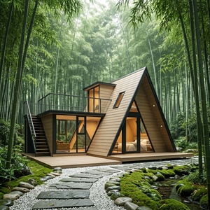 Proyecto <span class=keywords><strong>de</strong></span> Cabañas Ecológicas en un Moderno Pueblo Turístico <span class=keywords><strong>de</strong></span> <span class=keywords><strong>Bosque</strong></span> <span class=keywords><strong>de</strong></span> <span class=keywords><strong>Redwood</strong></span>, Casa en Forma <span class=keywords><strong>de</strong></span> A, Modelo S580 - Product Image 6