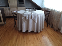 Nappe carrée en lin, faite à la main, écologique, durable, lavable, taille personnalisée, effet délavé, style européen moderne, pour décoration de mariage