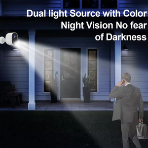 Kamera Keamanan Nirkabel Luar Ruangan 2K Kamera WiFi Nirkabel Dalam Ruangan Kamera Bertenaga Baterai untuk Keamanan Rumah Tuya Smart - Product Image 5