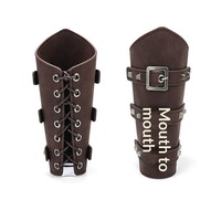 Armadura Medieval para Hombre, Calentadores de Brazos para Cosplay, Guantelete Vikingo Pirata Caballero con Cordones, Brazalete, Accesorios Steampunk, Atrezzo para Cosplay
