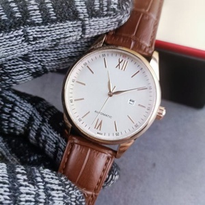 Montre mécanique automatique pour homme, design minimaliste OEM ODM, trois aiguilles, bracelet en cuir, montre classique pour affaires - Product Image 2